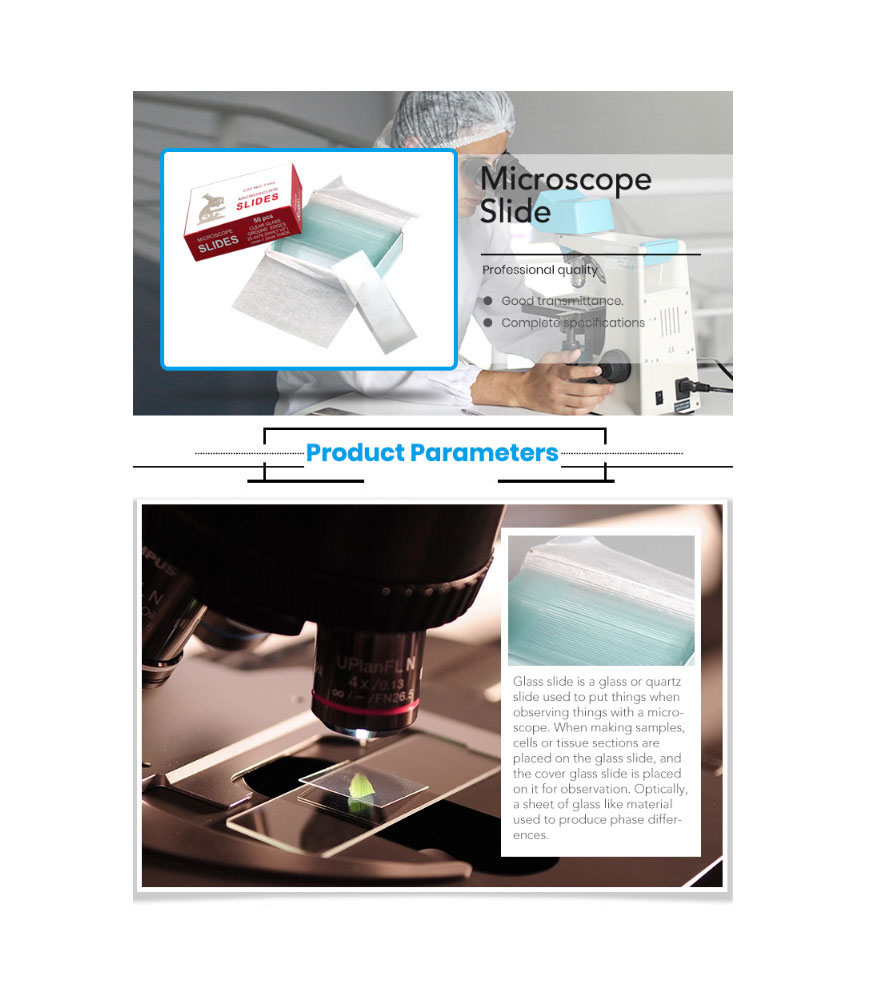 microscope slides for laboratory use