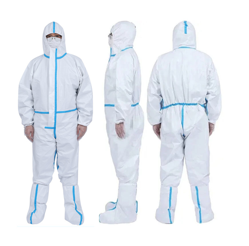 Disposable Protective Coveralls with Elastic band