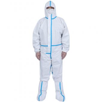 Disposable White Coverall Suit